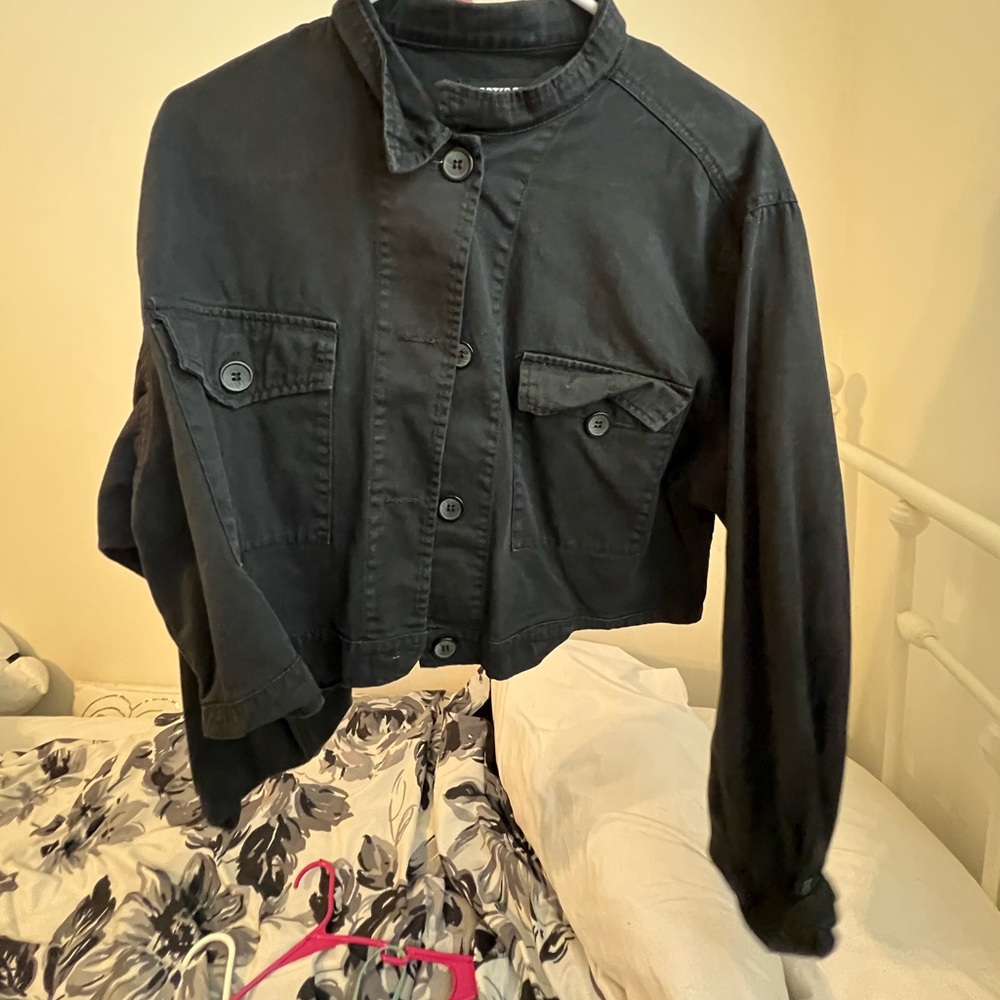 Dolls kill Postergirl cropped black jacket